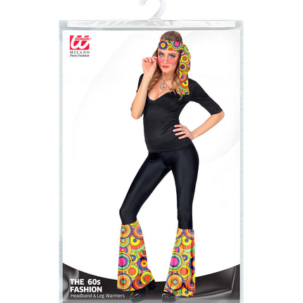Widmann SRL Hippie verkleedset groovy cirkels unisex jaren-70