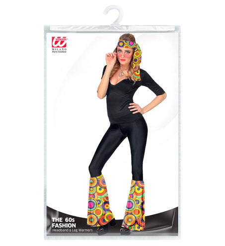 Widmann SRL Hippie verkleedset groovy cirkels unisex jaren-70