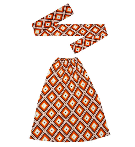 Widmann SRL Hippie verkleedset oranje  unisex jaren-70