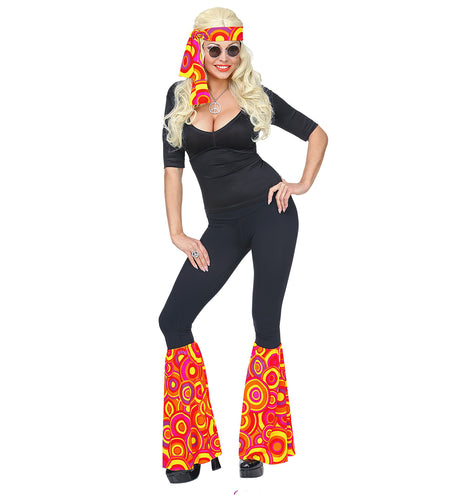 Widmann SRL Hippie verkleedset rode bollen  unisex jaren-7