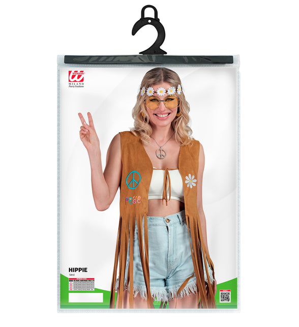 Widmann SRL Hippie vest met franjes