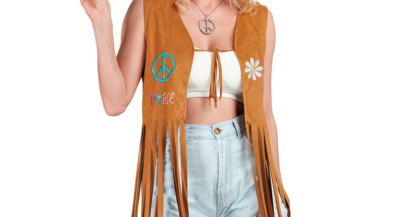 Widmann SRL Hippie vest met franjes