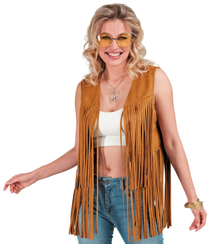 Widmann SRL Hippie vest met franjes Donna