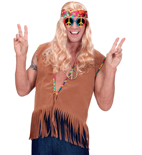 Widmann SRL Hippie vestje suede look heren