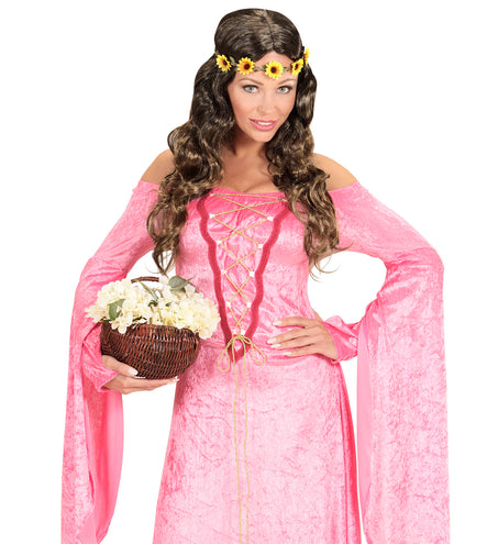 Widmann SRL Hippiepruik met bloemen haarband