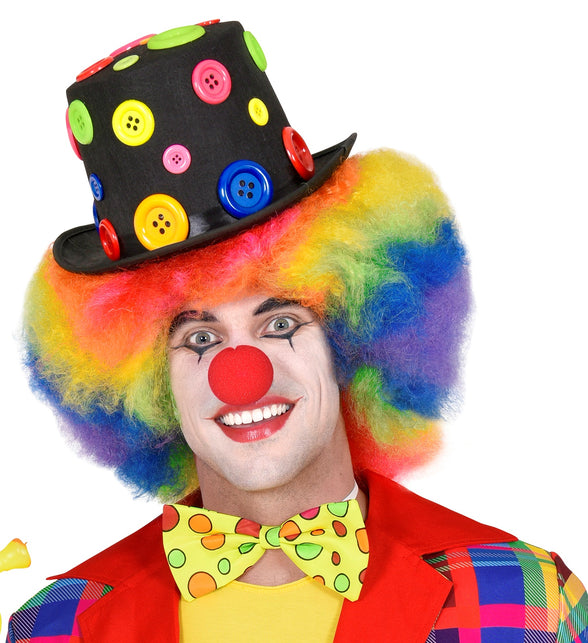 Widmann SRL Hoge hoed clown met knopen
