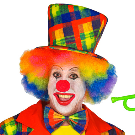 Widmann SRL Hoge hoed clown multi