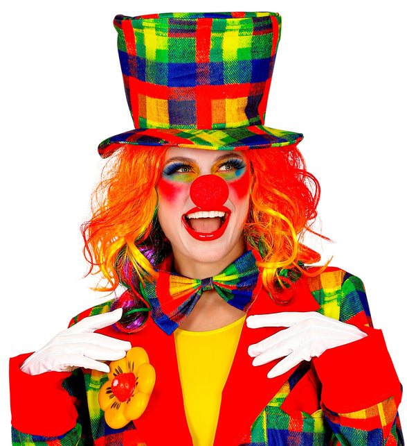 Widmann SRL Hoge hoed clown multi