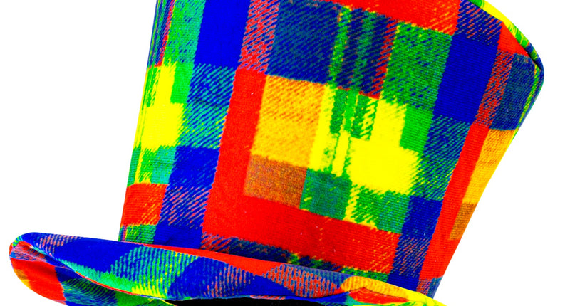 Widmann SRL Hoge hoed clown multi