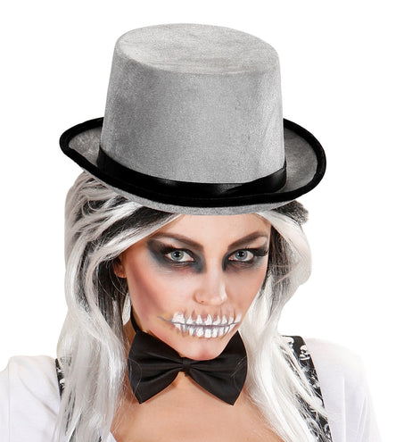 Widmann SRL hoge hoed grijs fluweel