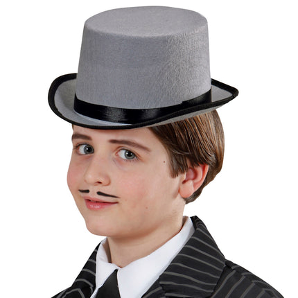 Widmann SRL Hoge hoed grijs kind