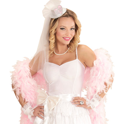 Widmann SRL Hoge Hoed Pailletten "Bride To Be" Met Hartje