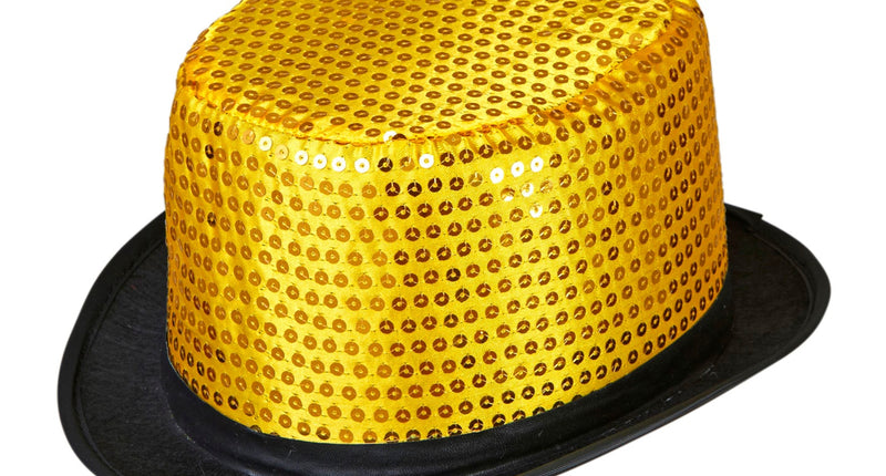 Widmann SRL hoge hoed pailletten goud