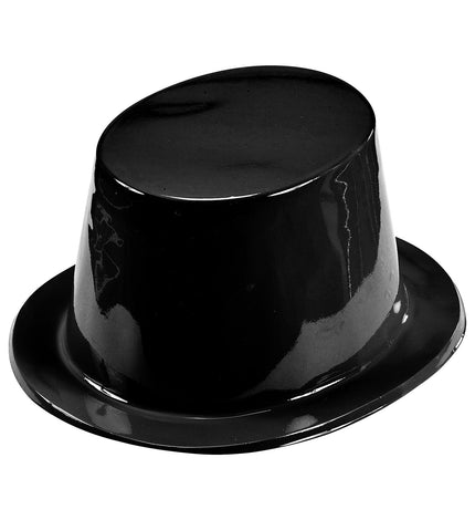 Widmann SRL Hoge hoed plastic zwart