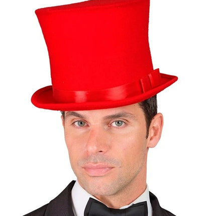 Widmann SRL Hoge hoed rood Maud top kwaliteit