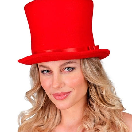 Widmann SRL Hoge hoed rood Maud top kwaliteit