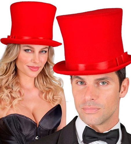 Widmann SRL Hoge hoed rood Maud top kwaliteit