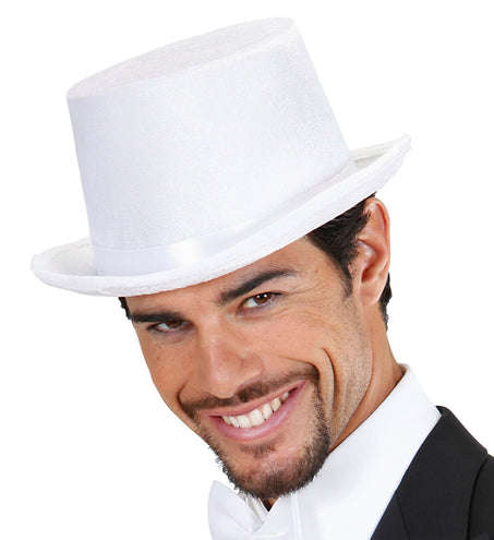 Widmann SRL hoge hoed wit fluweel