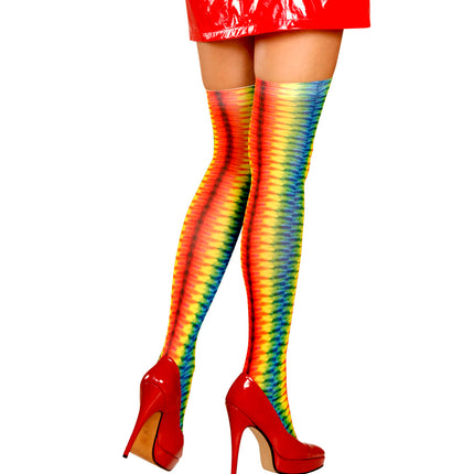Widmann SRL Hoge kousen regenboog kleuren