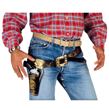 Widmann SRL Holster cowboy met gouden print