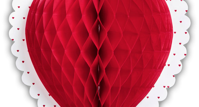 Widmann SRL Honinggraat lampion hart voor bruiloft