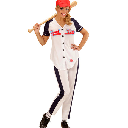 Widmann SRL Honkbal damespak voor carnaval