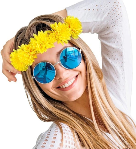 Widmann SRL Hoofdband bloemen geel Luuk