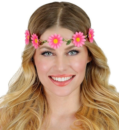 Widmann SRL Hoofdband bloemen roze Noah