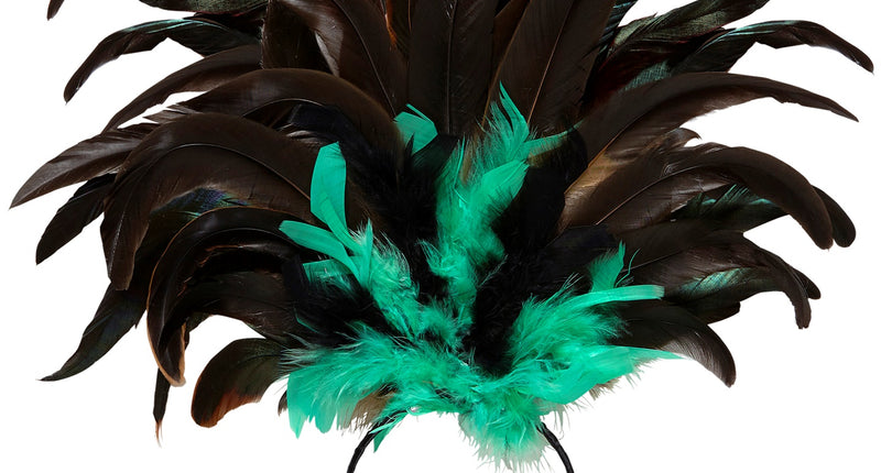 Widmann SRL Hoofdband Copa Cabana veren Zwart groen