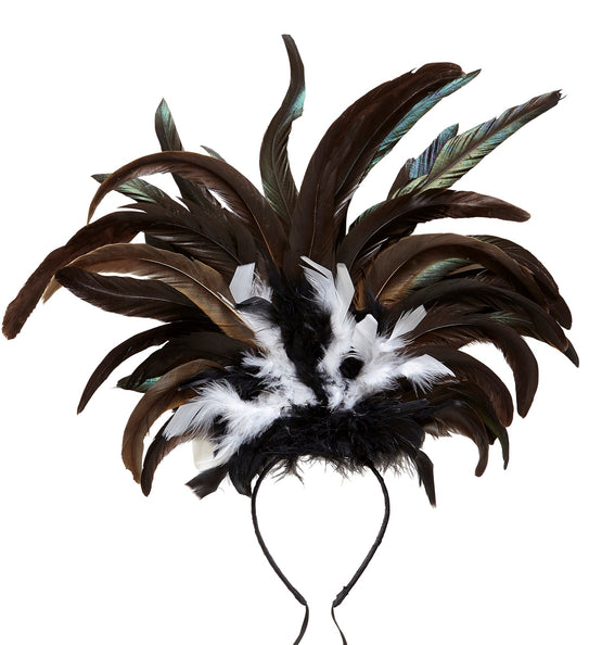 Widmann SRL Hoofdband Copa Cabana veren Zwart wit