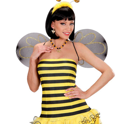 Widmann SRL Hoofdband Goud Pailletten Met Maraboe