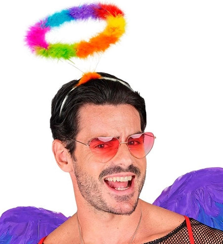 Widmann SRL Hoofdband halo engel regenboog Joep