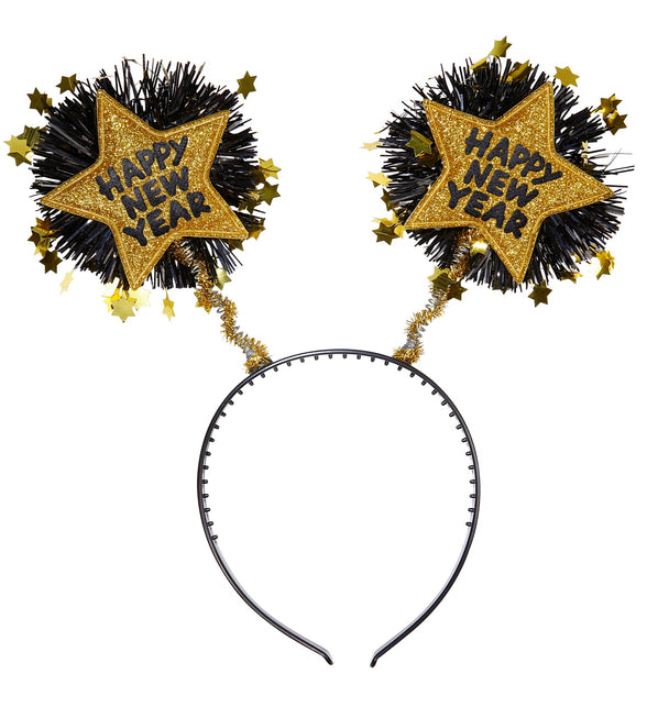 Widmann SRL Hoofdband Happy New Year goud