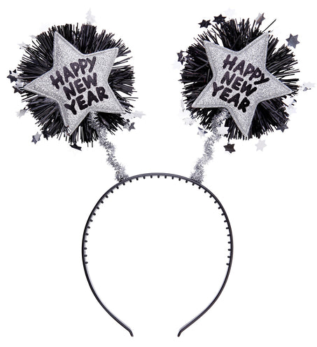 Widmann SRL Hoofdband Happy New Year zilver