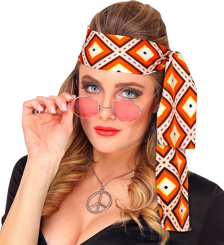 Widmann SRL Hoofdband hippie Groovy stijl