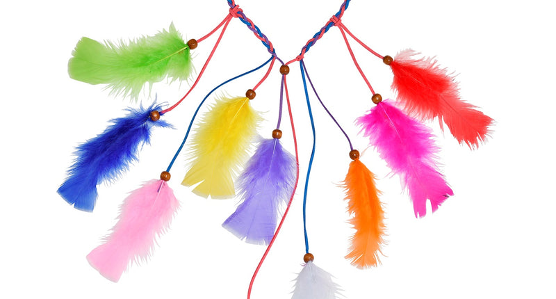 Widmann SRL Hoofdband indiaan meerkleurig