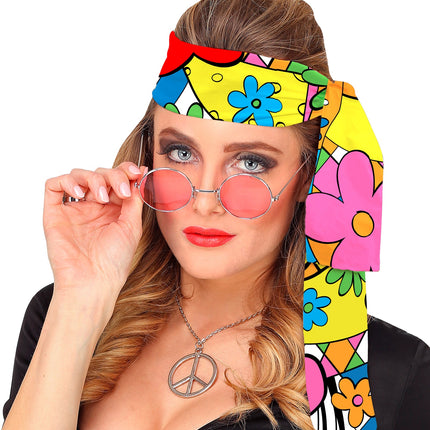 Widmann SRL Hoofdband jaren 70 flower power