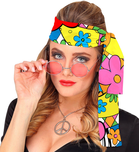 Widmann SRL Hoofdband jaren 70 flower power