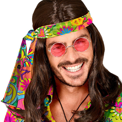 Widmann SRL Hoofdband jaren 70 love&peace