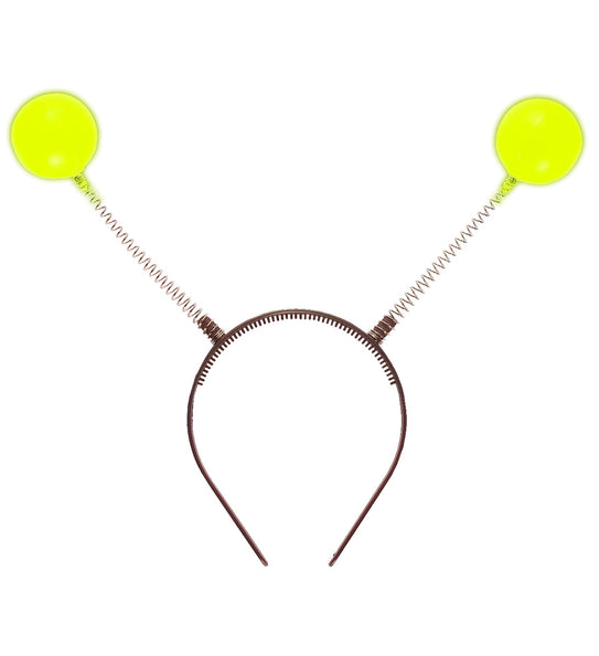 Widmann SRL Hoofdband met antennes glow in the dark