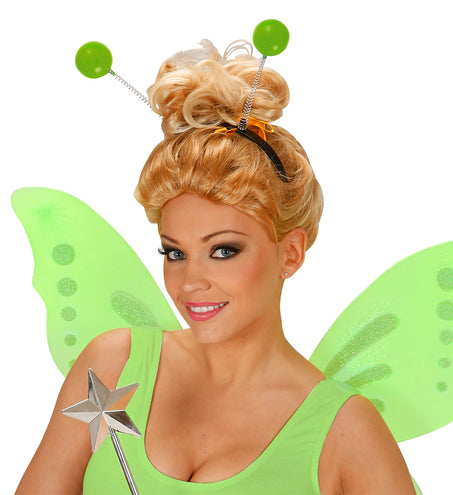 Widmann SRL Hoofdband met groene antennes