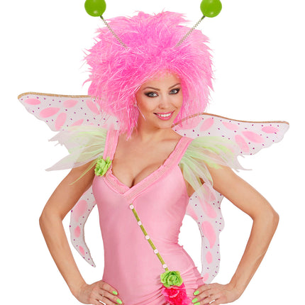 Widmann SRL Hoofdband met groene antennes