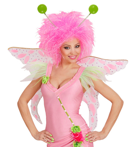 Widmann SRL Hoofdband met groene antennes