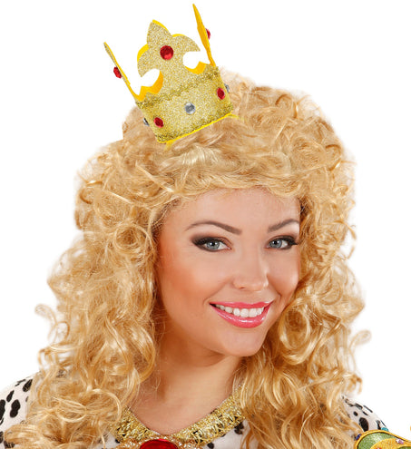 Widmann SRL Hoofdband met mini kroon goud