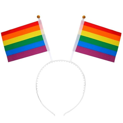 Widmann SRL Hoofdband regenboog vlaggen Siem