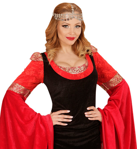 Widmann SRL Hoofdversiering met zilveren muntjes