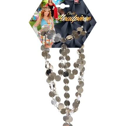 Widmann SRL Hoofdversiering met zilveren muntjes