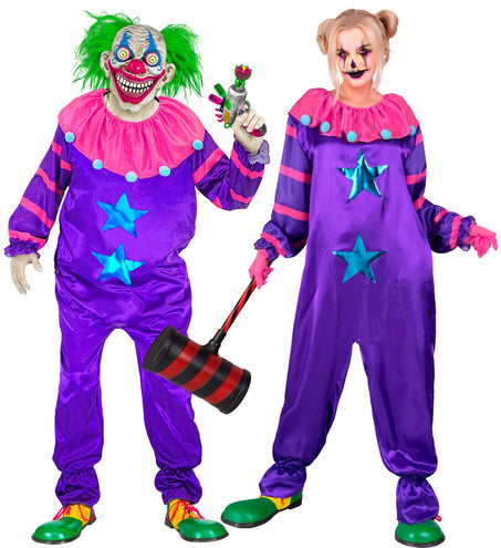 Widmann SRL Horror Clown jumpsuit Creapy