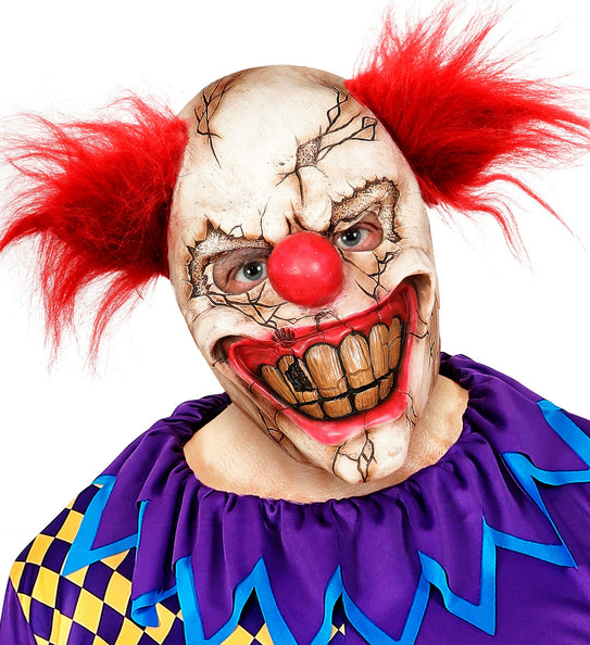 Widmann SRL Horror clown masker halfgezicht