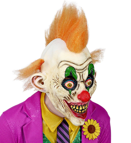 Widmann SRL Horror clown masker oranje